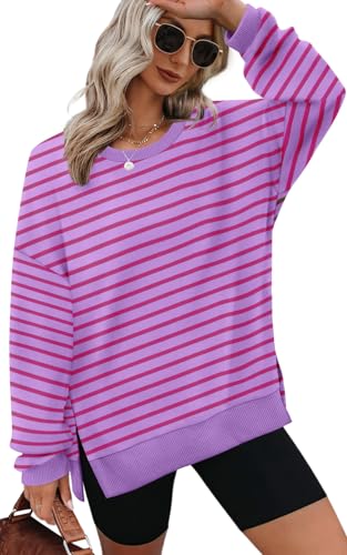 Image of XIEERDUO Womens Oversized Sweatshirts Pullover Casual Crewneck Long Sleeve Tops Comfy