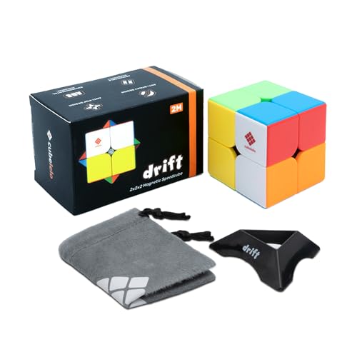 Image of Cubelelo Drift 2M 2x2 Magnetic Stickerless Speedcube | Premium Multicolor Puzzle Cube for Kids & Adults | Ideal for Speedcubing, Brainstorming, and Mental Development | (Smooth & Fast Turns)