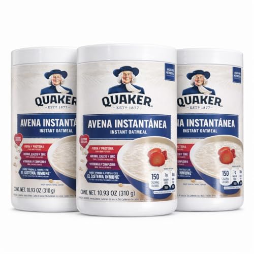 Quaker Avena Instantanea - Instant Oats, Pack of 3, 10.93