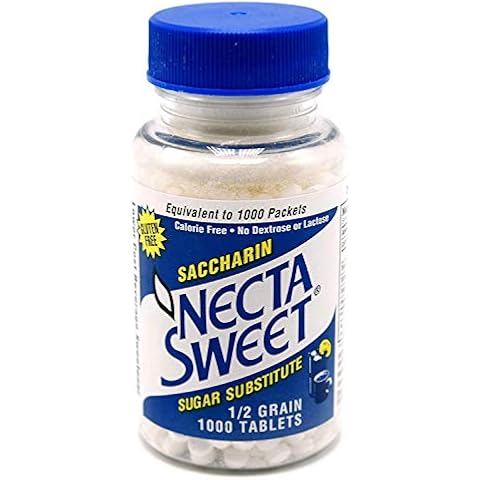 Necta Sweet Saccharin Tablets, 1/2 Grain, 1000 Tablet Bottle (Pack of 2) Cover