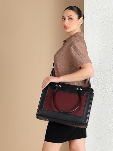 Image of Pramadda Pure Luxury Regina Work Tote bag for women office use | Laptop Shoulder Handbag | Stylish College bags for girls | Large Size Spacious Tote Bag.