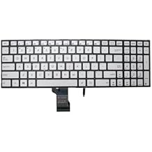 New Replacement Keyboard for Asus ZenBook Pro UX501 UX501J UX501JW UX501V UX501VW N541 Q501 Q501L Q501LA Q501LA-BBI5T03 N541L N541LA G501J G501JW G501VW Backlit US Silver