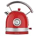 Produktbild Cecotec Wasserkocher mit 1,8 Liter Fassungsvermögen Thermosense 420 Vintage Light Red. 2200 W, Fassungsvermögen für 8 Tassen Tee, Temperaturanzeige, Vintage-Stil, 360º drehbare Basis, Edelstahl in Rot