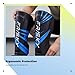 Lljsszr Kickboxing Shin Guards, Adult Shin Guards, Protection for Kickboxing, Kicking, Taekwondo, Sports, Arts, M Blue Black