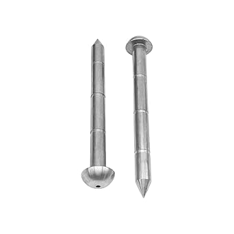 12CM Survey Nails Stainless Steel Centering Mark for Surveying Asphalt Road Railway Monitoring