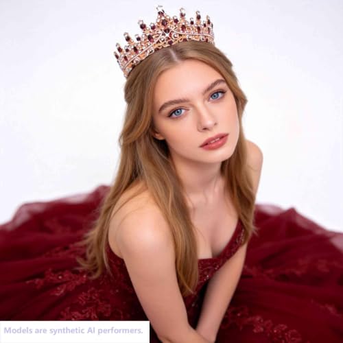 Kamirola Metal Crystal Tiaras Crowns for Women Wedding & Birthday by Kamirola - Used condition - Image 3