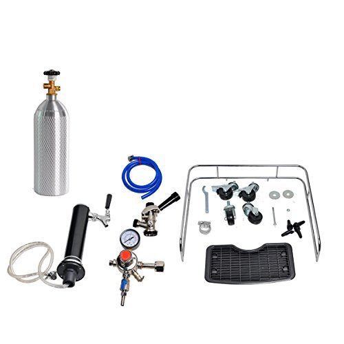 SMETA Full Size Keg Beer Cooler Refrigerator Kegerator Draft Beer Dispenser Dual Tap Tower without Digital Display
