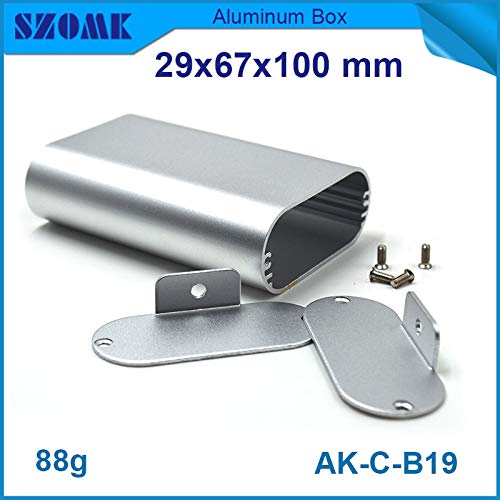 Gimax 10 pieces a lot, anodizing aluminum instrument enclosure outlet wall mounted box 2967100mm