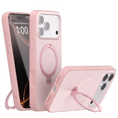 Coque iPhone Air magnétique rose pour regarder vos vidéos les mains libres