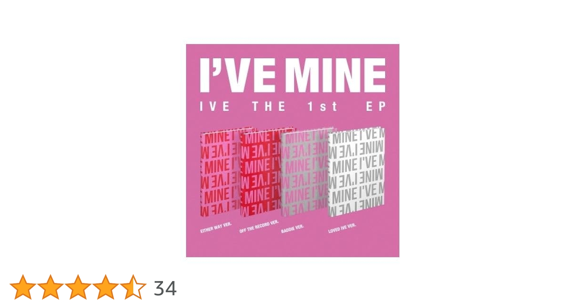 Amazon.co.jp: IVE - 1st EP [ I'VE MINE ] 韓国盤 (4種セット