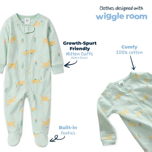 Image of Gerber Baby Boys' 4 Pack Sleep 'N Play Footie