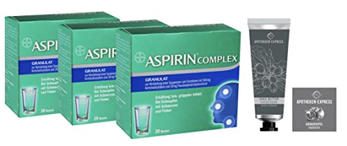 Aspirin Complex 3 x 20 Beutel Sparset inkl. einer pflegenden Handcreme ODER Handseife von Apotheken-Express Cover