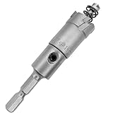 SNZO超硬 ステンレス ホールソー 耐久性 スパイラルドリル 穴あけ 電動ドリル 金属用ホルソー ホールカッタース プリング付き 【インパクトドライバー用鉄 金属 アルミなど用 DIY 穿孔 六角軸 6.35mm ケース付き】 (19mm)