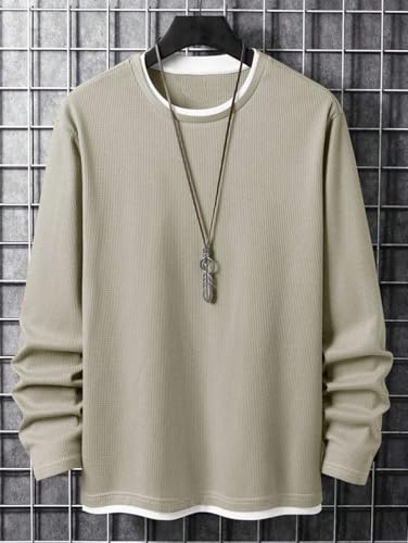 Image of TAGAS Men's Fleece Round Neck Sweatshirt|Winter wear(Combo)