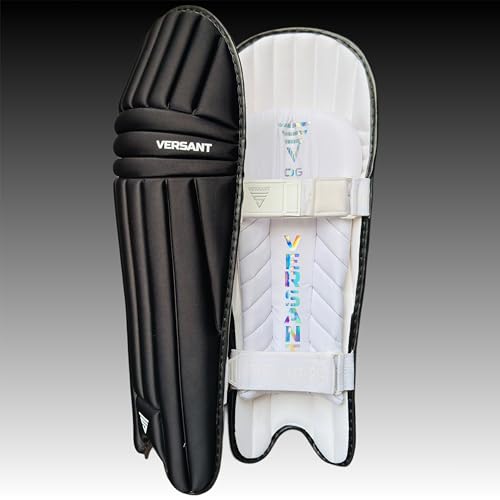 Image of VERSANT OG Moulded Cricket Batting Legguard for Mens (Light Weight) (Black, Youth)