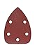 Price comparison product image Mirka Red Delta Sanding Paper Wood Sanding Triangles Hook & loop / 100x140x140mm / Hook & Loop Adhesion / 5-hole/grit P120 / 5 pieces/for sanding wood, metal and plastics