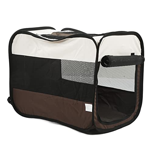 Naroote Parc Portable Pliable pour Animaux de Compagnie, Structure Stable Léger Parc en Maille Respirante pour Chiens pour Petit Animal pour Intérieur pour Lapins pour Chats pour Camping