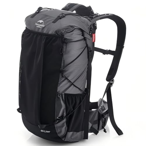 Naturehike Rock 60L+5L Hiking Backpack with Rain Cover