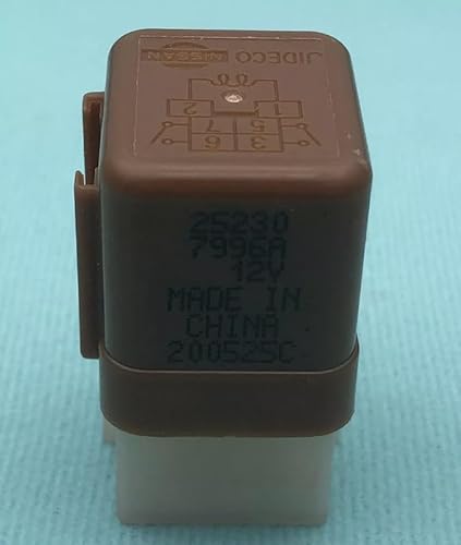 Jideco Automotive Relay 25230-7996A for Nissan Infiniti Fuse Light Models 6Pin