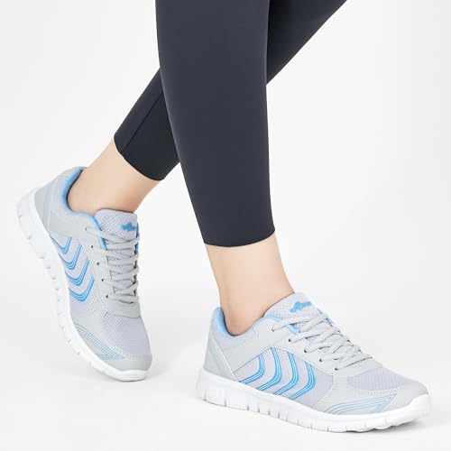 Image of DUOYANGJIASHA Lightweight Walking Shoes for Women: Comfortable & Breathable Mesh Fashion Sneakers for Daily Wear - Casual Non Slip Tennis Shoes for Workout Gym Travel