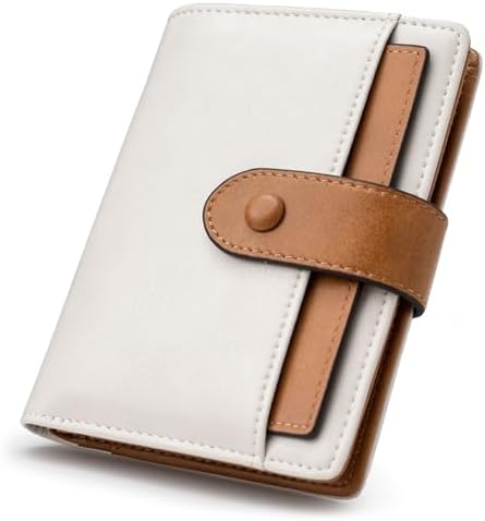 Alldaily Small Slim RFID Blocking Leather Wallet for Women, Bifol...