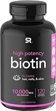 Image of Biotin 10000mcg with. Brand catalog list of Sports Research. It's score is 4.4 over 5.