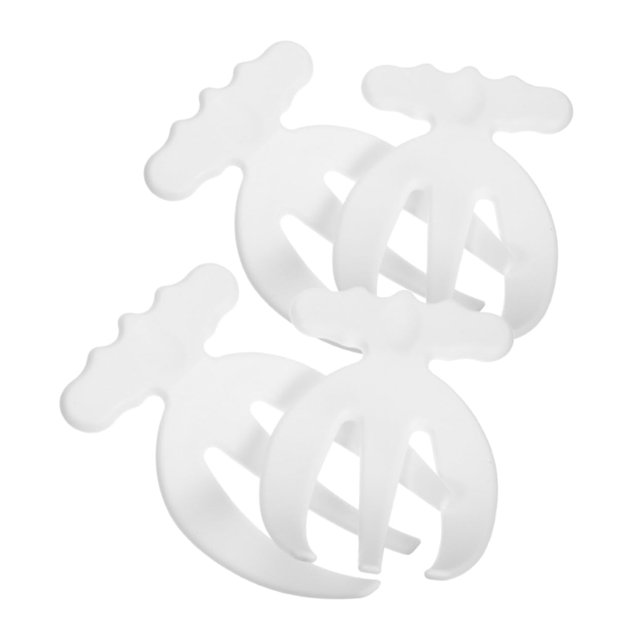 OFFSCH 4Pcs Reusable Plastic Salad Claws Salad Serving Forks for Easy Mixing Tossing Kitchen Utensils for Salad Buffet Fruit Comfortable Grip Design