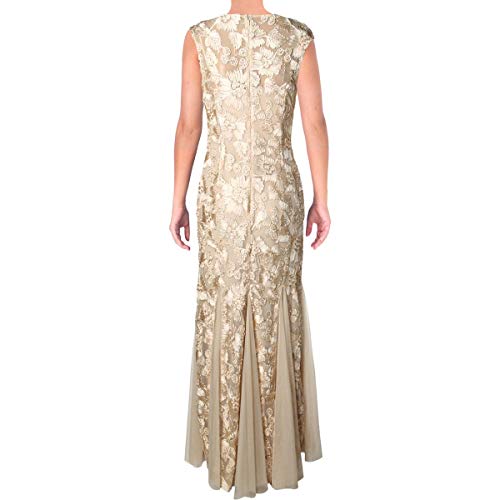 Image of Alex Evenings Women's Long Length Fit and Flare Mother of the Bride Dress with Godet Detail (Petite and Regular Sizes)