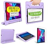 Official Cooper Dynamo Kids iPad Pro 12.9 Case for 1st/2nd Generation (2015/2017) | Unbreakable Protection, Magic Handle, Stand & Pencil Holder (NOT for 2018-2022 3rd-6th Gen) (Lollipop Violet)