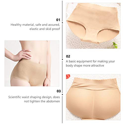 Valicclud Calcinha feminina acolchoada para levantar o bumbum, modelador corporal, calcinha boxer se