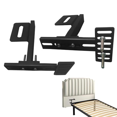Wipiaaao 2-Pack Headboard Brackets for Adjustable Beds, Headboard and Footboard Extension Kit,Easy...
