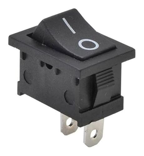 KCD1-101 Chave Interruptor Gangorra 2 Posições Preta