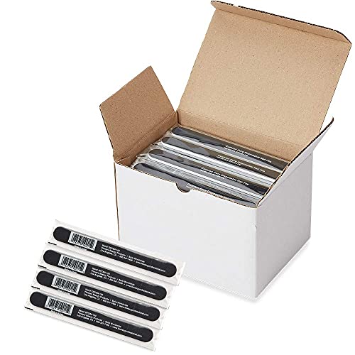 Flowery Disposable Nail File Cushion Core 180/400 Grit, Black, (Pack Of 100) #TOP5