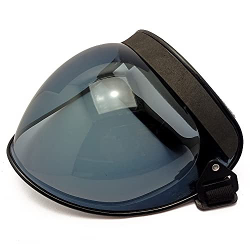 Image of Bubble Face Shield light-black transparent | Full Face Protection with adjustable band,Ideal for Adult Head Size, Unisex Helmet Visor(PACK OF 1, light black)