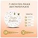 75PCS Happy Birthday Paper Plates - 7 Inch White Gold Dot Paper Plates and 6.5 Inch Napkins with 6.3 Inch Forks Disposable Tableware Set for Birthday Party Decorations, Serves 25