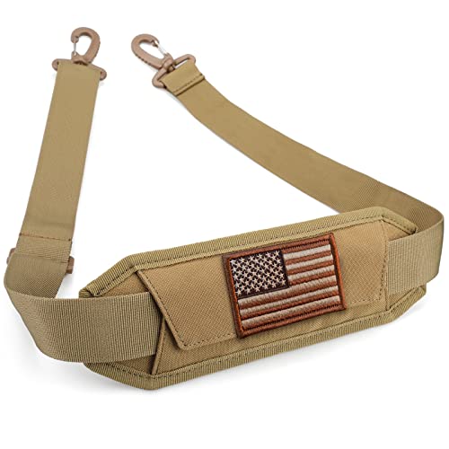 WYNEX Shoulder Strap Pad for Tactical Pouch, Universal Bag Strap with Detachable Thick Pad Single Shoulder Strap Replacement - WYNEX