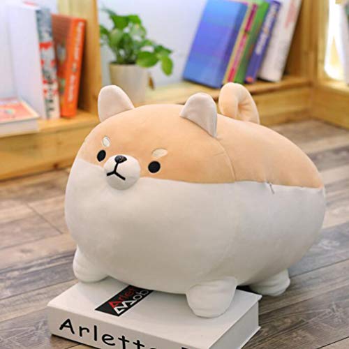IMIKEYA Shiba Inu Corgi Pelúcia Animal de Pelúcia Boneca de Cachorro Confortável Almofada Brinquedos