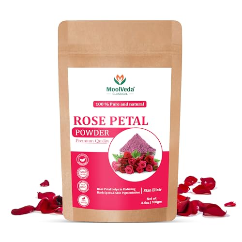 Image of Pure & Natural Rose Petal Powder | Face Pack & Face Mask for Skin Care | Glowing Skin Care | 100 g