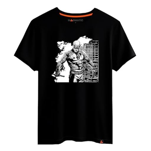 Magmatic - Camiseta El Hombre sin Miedo Cómics, para Hombre Unisex Niño, Colección Zombie Camiseta Negra Premium 100% Algodón, Regalo Superhéroes, Justicieros Regalo Navidad Hombre Fan de Cómics | Ya disponible en tu tienda friki favorita! En mundofriki.es!