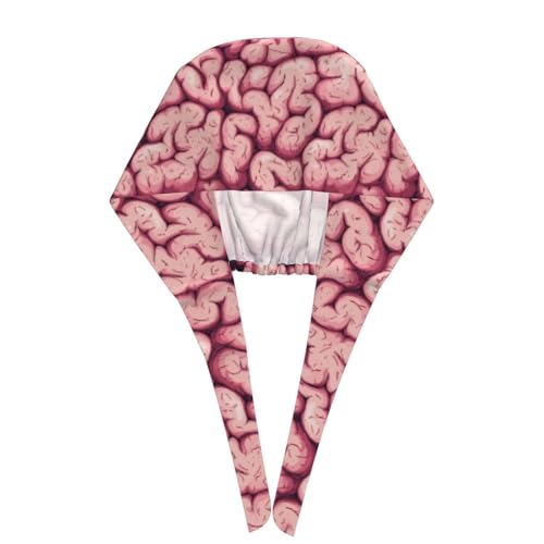 Image of Working Cap, Scrub Cap with Sweatband, Adjustable Tie Back Hat Breathable Headgear for Women /Men