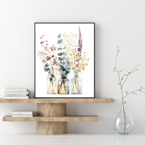ShengDexin Malen Nach Zahlen Erwachsene Blumen, DIY Paint by Numbers Kreativ set für Erwachsene - 40 x 50 cm… – Ansicht 2