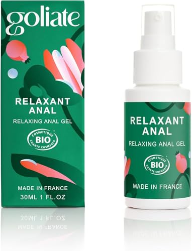 Relaxant Anal GOLIATE BIO au gel effet anesthésiant à base d'eau comestible vegan pour couple 30ml