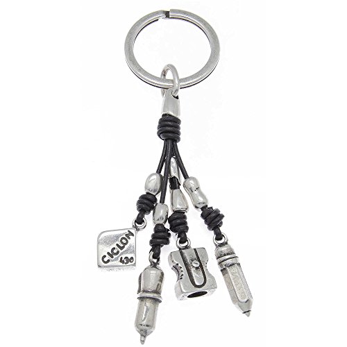 Ciclòn Llavero hombre Joyas Man casual cód. 162400, plateado, talla unica