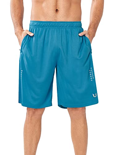 Northyard Men's 10" Athletic Basketball Shorts Workout Gym Quick Dry Shorts Lightweight Mesh Training Shorts For Men Exercise Lakeblue Xl #TOP1