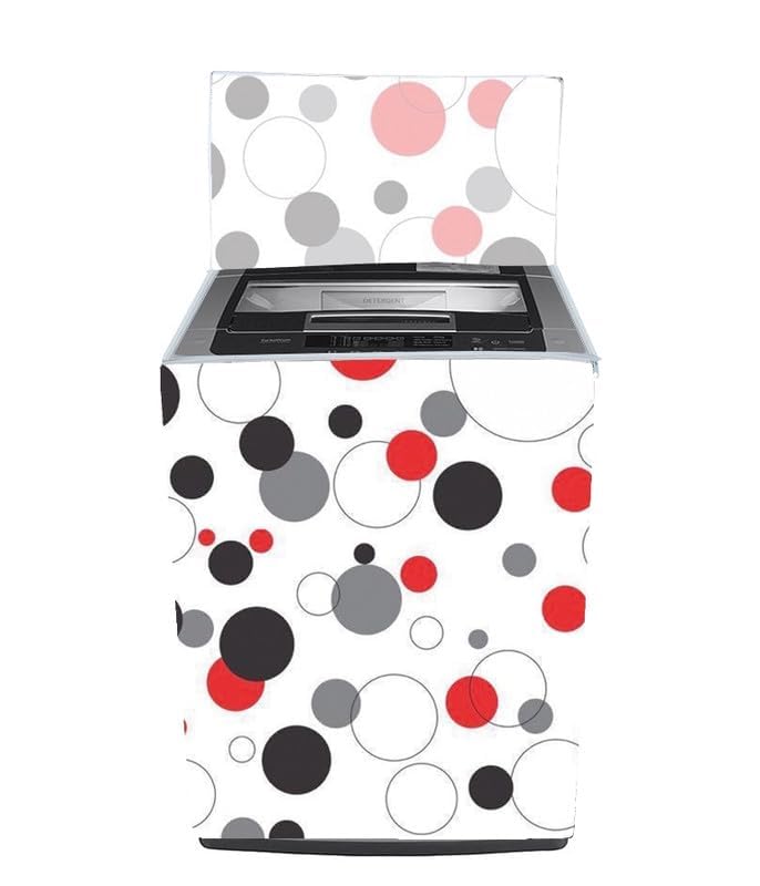 PVC Fully Automatic Top Load Washing Machine Cover Compatible For Samsung, Lg, Whirlphool, godrej 7 Kg, 7.5 Kg,8 Kg, 8.5 Kg , 9 Kg, Dimension 58DX60WX94H CM .
