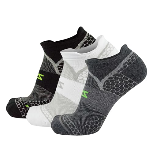Image of Zensah Grit 2.0 Compression Running Socks - Lightweight Merino Wool No Show Socks for Trail Running, for Men and Women