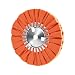 8" Orange Airway Buffing Wheel,5/8'' Arbor Hole,16 Plys/Medium Polishing for Angle Grinder,1PC