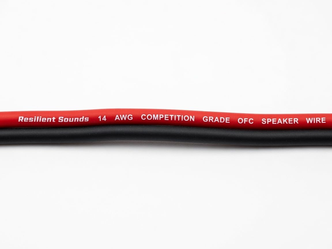 Resilient Sounds 14G OFC Competition Grade Speaker Wire Red/Black 50FT