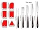 Hitopin 16 Stücke Palette Messer Set, Edelstahl Ölmalerei Malmesser, Ölmalerei Schaber, Metall Malspachtel, 6PCS Teigspachtel Set, zum Ölgemälde, Gouache, Aquarell, Felsmalerei, Kuchen