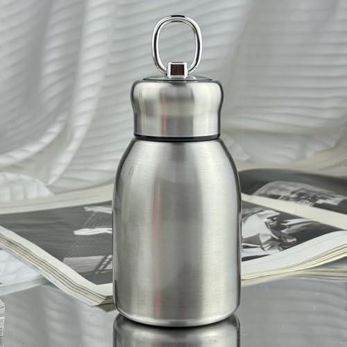 Accarugty Borraccia termica in acciaio inox 316, bottiglia sottovuoto da 300 ml, stile retrò, mantiene caldo o freddo per ore, per campeggio, escursionismo, palestra, uso ufficio (F)